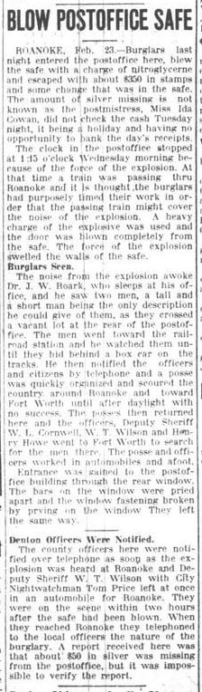 Post office robbery 02231916