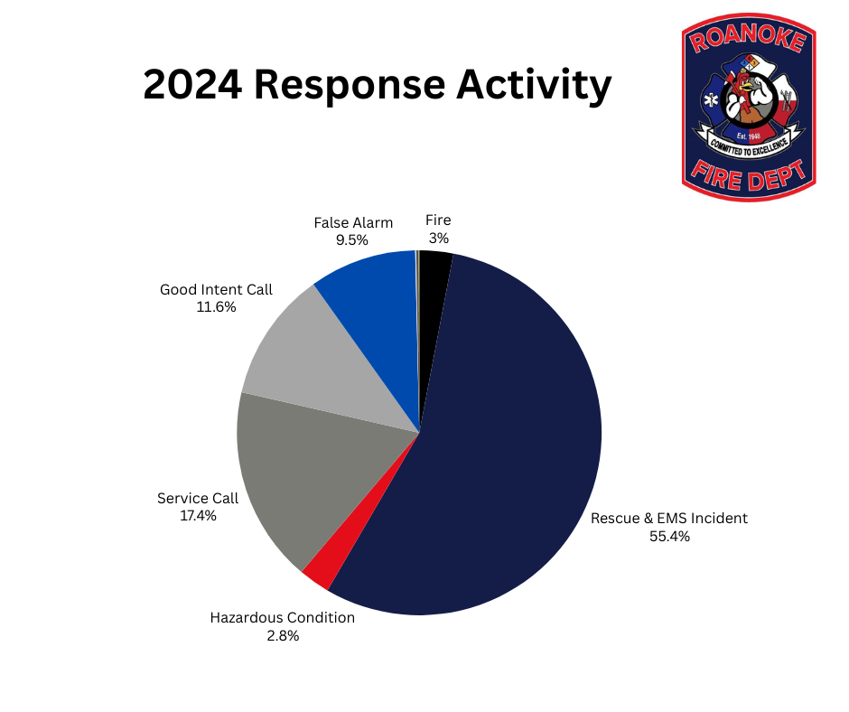 2024 call Activity Pie Chart